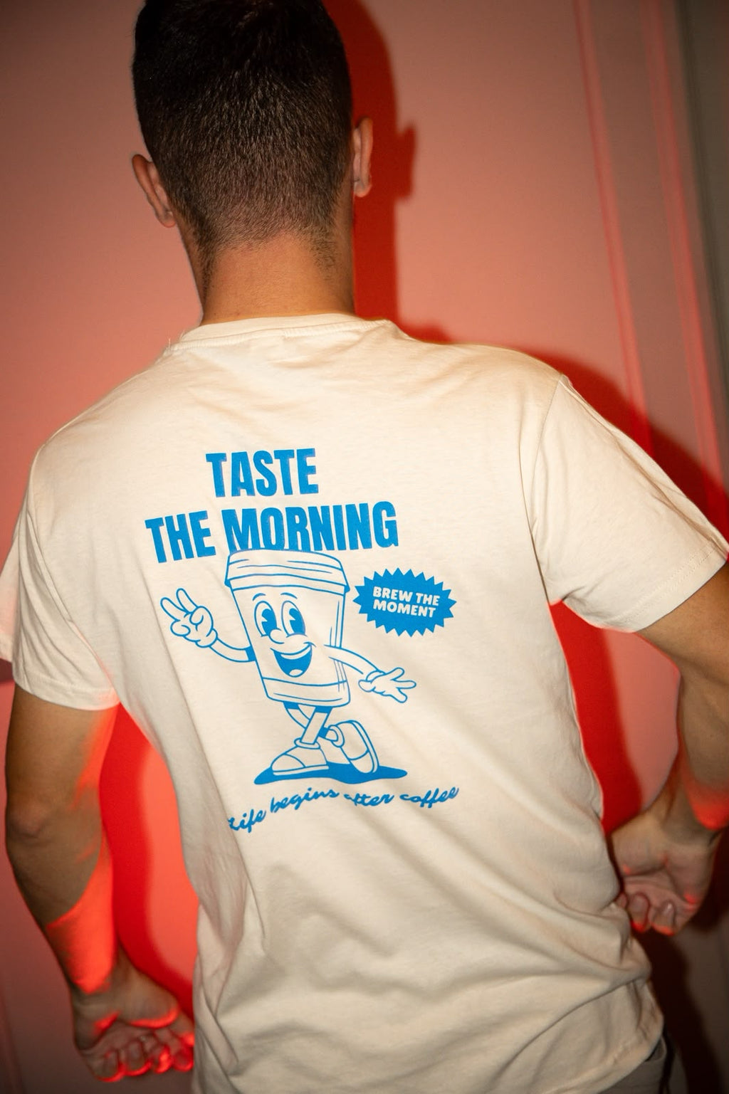 T-Shirt Taste The Morning - Blu